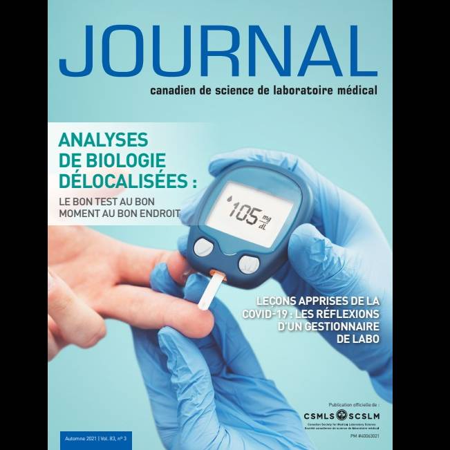 Questionnaire JCSLM - Analyses de biologie délocalisées (ABDB) : le bon test au bon moment au bon endroit